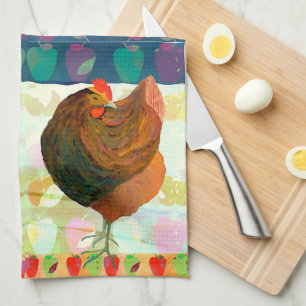 Chicken Dance Kitchen Tea Towel Theedoek