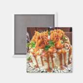 Chicken Dinner Cake Magnet Magneet (Voorkant / Achterkant)
