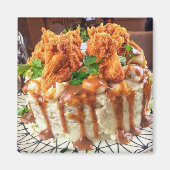 Chicken Dinner Cake Magnet Magneet (Voorkant)