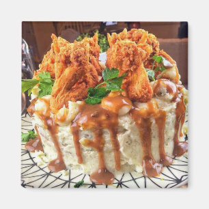Chicken Dinner Cake Magnet Magneet
