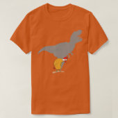 Chicken Dinosaur Shadow Funny Hen TRex Poultry Di T-shirt (Design voorkant)