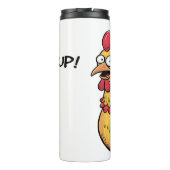 Chicken Don't Cluck Up Graphic Thermosbeker (Achterkant)