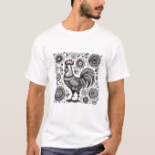 🐔 "Chicken Doodle" T-shirt 🎨 (Voorkant)