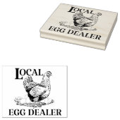 Chicken Egg Dealer Funny Rubberstempel (Gestempeld)