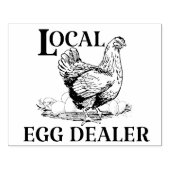 Chicken Egg Dealer Funny Rubberstempel (Afrduk)