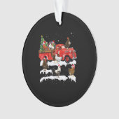 Chicken équitation Camion Rouge Noël Joyeux Noël (devant)
