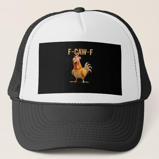 Chicken F-Caw-F Funny Trendy Trucker Pet (Voorkant)