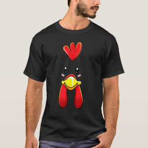 Chicken Face Costume Hen Chick Kinder Volwassenen T-shirt