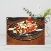 Chicken Fajitas Kaart (Staand voorkant)