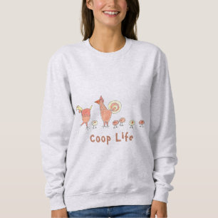 Chicken Family Illustrated Coop Life Trui