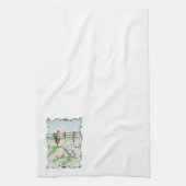 Chicken Family Kitchen Towel Theedoek (Verticaal)
