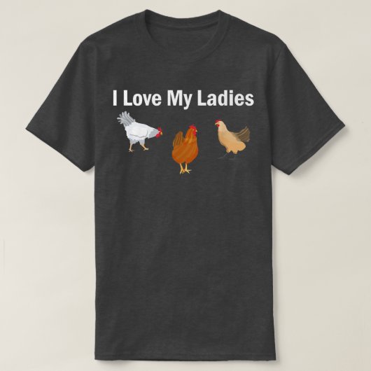 Chicken Farmer J'adore My Ladies T-Shirt (Design devant)