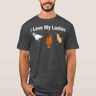 Chicken Farmer J'adore My Ladies T-Shirt