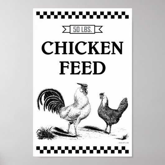CHICKEN FEED POSTER (Voorkant)