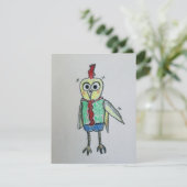 Chicken Flat Thank You Card Bedankkaart (Staand voorkant)