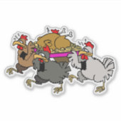 Chicken funeral sticker (Voorkant)