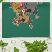 Chicken funeral theedoek (Gevouwen)