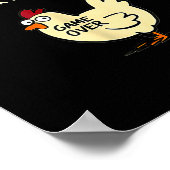 Chicken Game Don't Look At The Chicken Funny Chick Poster (Hoek)