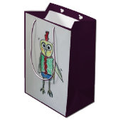 Chicken Gift Bag Medium Cadeauzakje (Achterkant Gekanteld)