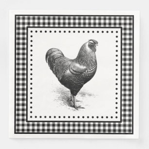 Chicken Gingham Servet