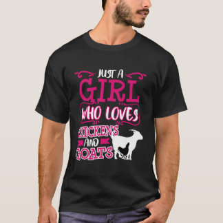 Chicken Goat mama is gewoon een meisje met een jon T-shirt