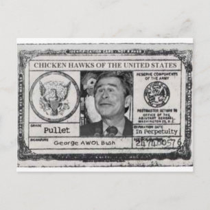 Chicken Hawk Cards of the United States post card Briefkaart