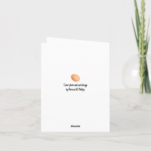 Chicken Head Close-Up Blank Inside Kaart (Achterkant)