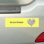 Chicken Heart Bumpersticker (Op auto)