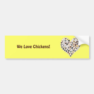 Chicken Heart Bumpersticker