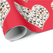 Chicken Heart Cadeaupapier (Rol Hoek)