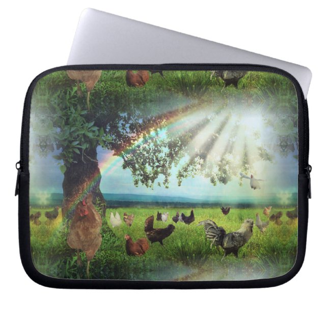 Chicken Heaven Laptop Sleeve (Voorkant)