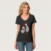 chicken hen rooster t-shirt (Voorkant volledig)
