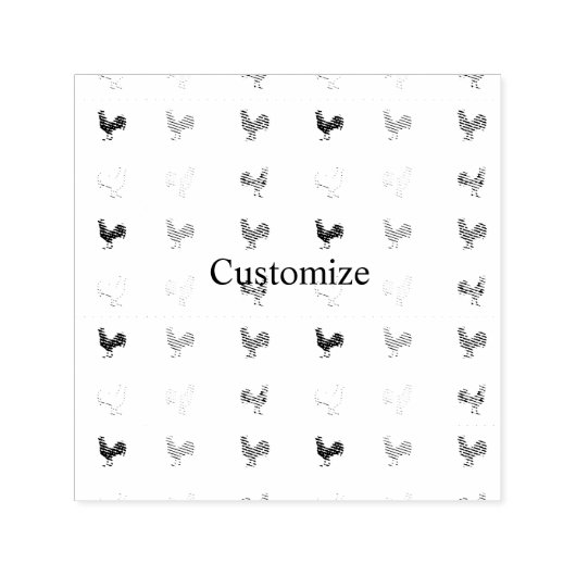 Chicken Hens Thunder_Cove Zelfinktende Stempel (Design)