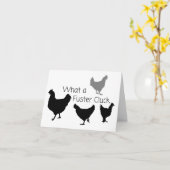 Chicken Humor: Wat is de Fuster Cluck? BLANCO Kaart (Gele Bloem)