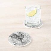  Chicken Illustration Zandsteen Onderzetter (Zijkant)