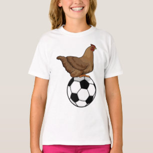 Chicken in Soccer Sports T-shirt