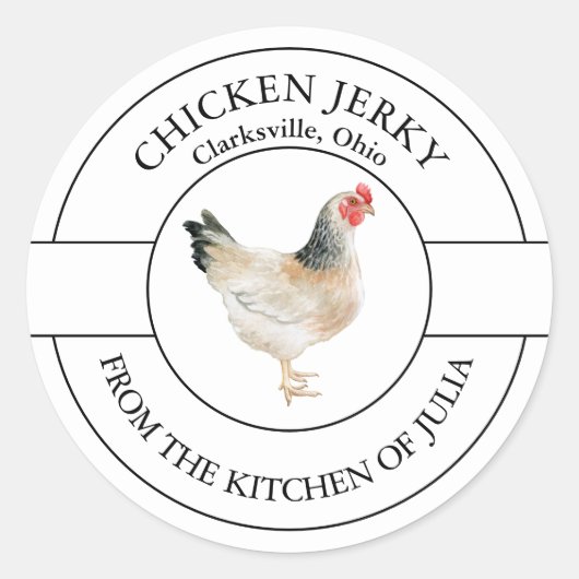 Chicken Jerky Label (Voorkant)