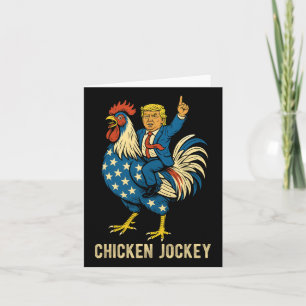 Chicken Jockey Trump Funny Meme 7 Kaart