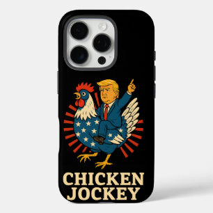Chicken Jockey Trump Funny Meme iPhone 16 Pro Hoesje