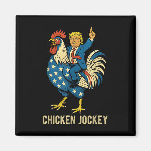 Chicken Jockey Trump Funny Meme Magneet