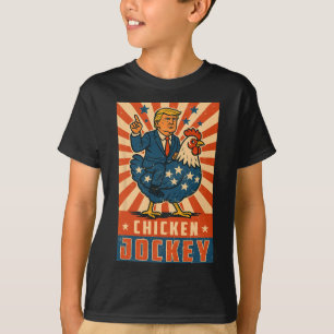 Chicken Jockey Trump Grappige meme 10 T-shirt