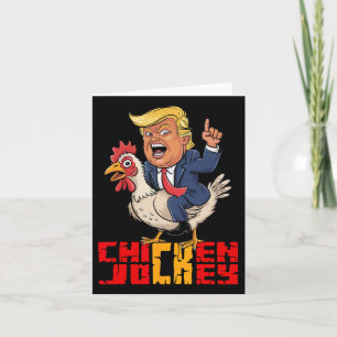 Chicken Jockey Trump Grappige Politieke Meme Kaart