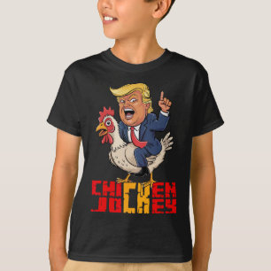 Chicken Jockey Trump Grappige Politieke Meme T-shirt
