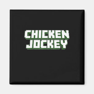 Chicken Jockey Video Game Viral Gamer Meme Kostuum Magneet
