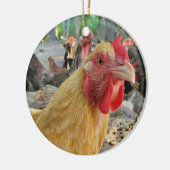 Chicken Keramisch Ornament (Links)
