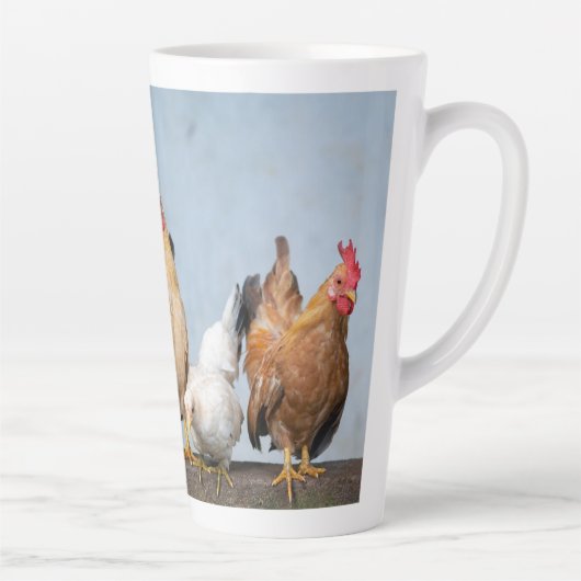 Chicken koffiekopje latte mok (Rechts)