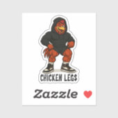 Chicken Legs – Funny Jacked Chicken Gym Workout Sticker (Vel)