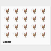 Chicken Life Coeur Sticker Hen Rooster Sticker (Feuille)