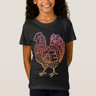  Chicken Lineart T-shirt