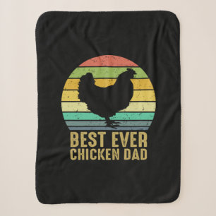 Chicken Lover Best Ever Chicken Dad Sherpa Deken